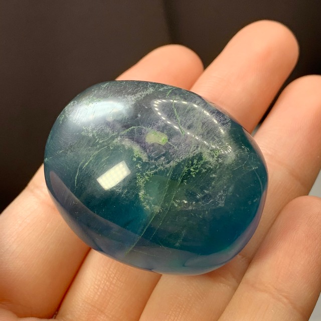 5.スカイブルー×グリーンフローライトタンブル