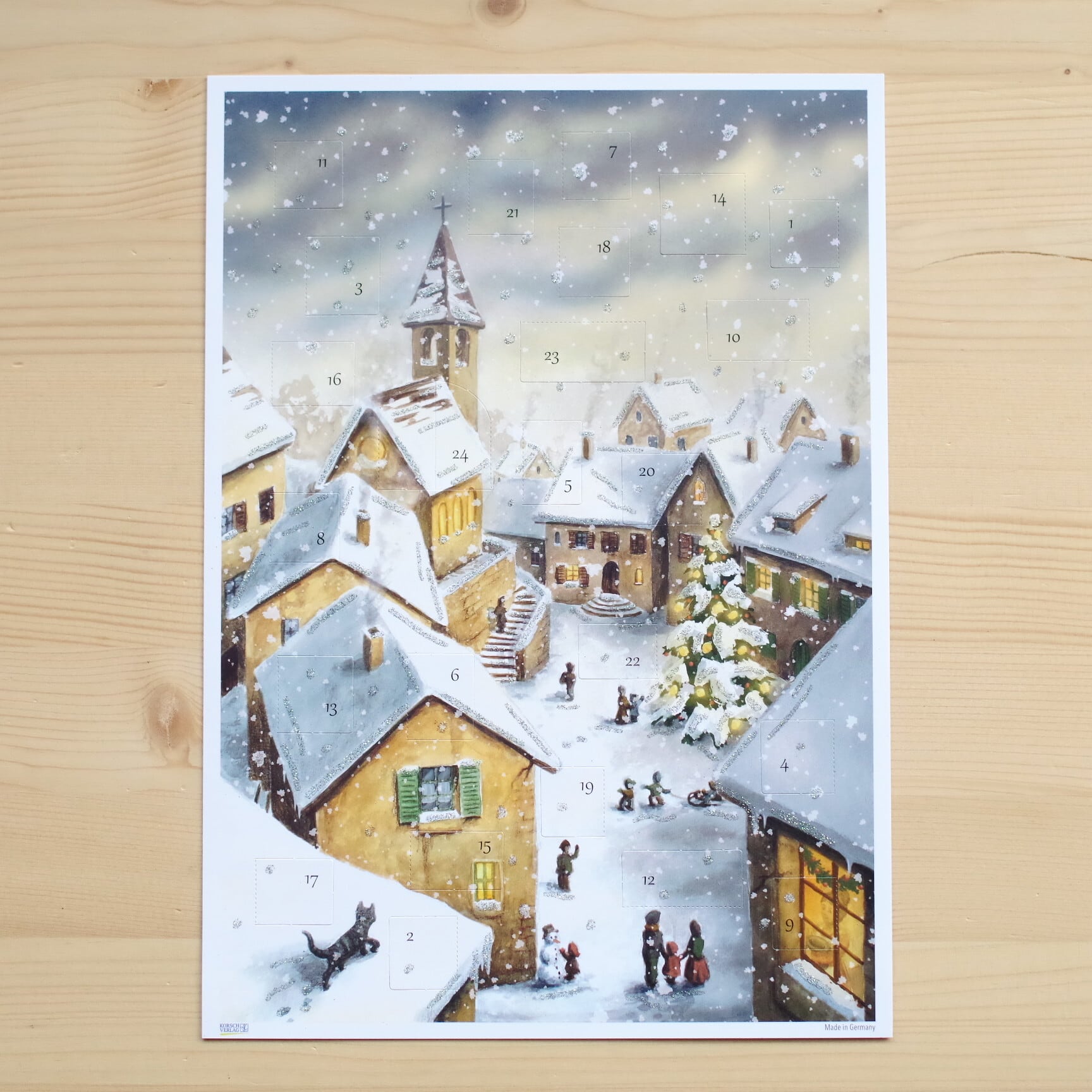お値下げ！イギリス　アドベントカレンダー　スノーマン アドベントカレンダー スノーマンとテディ | 木のおもちゃ専門店