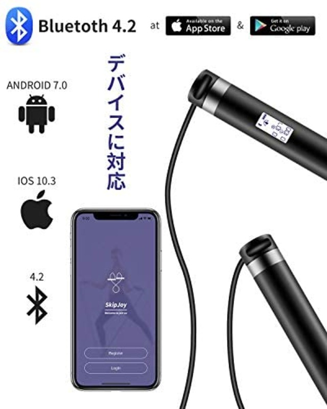 Jpcs Keenstone なわとび 縄跳び カロリー機能 消費カロリー 大人用 子供用 トレーニング用 カウント機能 カウントダウン機能 運動不足解消 ジャンプロープ 有酸素運動 ダイエット 脂肪燃焼 スポーツ用品 長さ調節可 Az Japan Classic Store