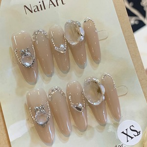 【NAIL】ダイヤモンドの光沢ネイルチップ