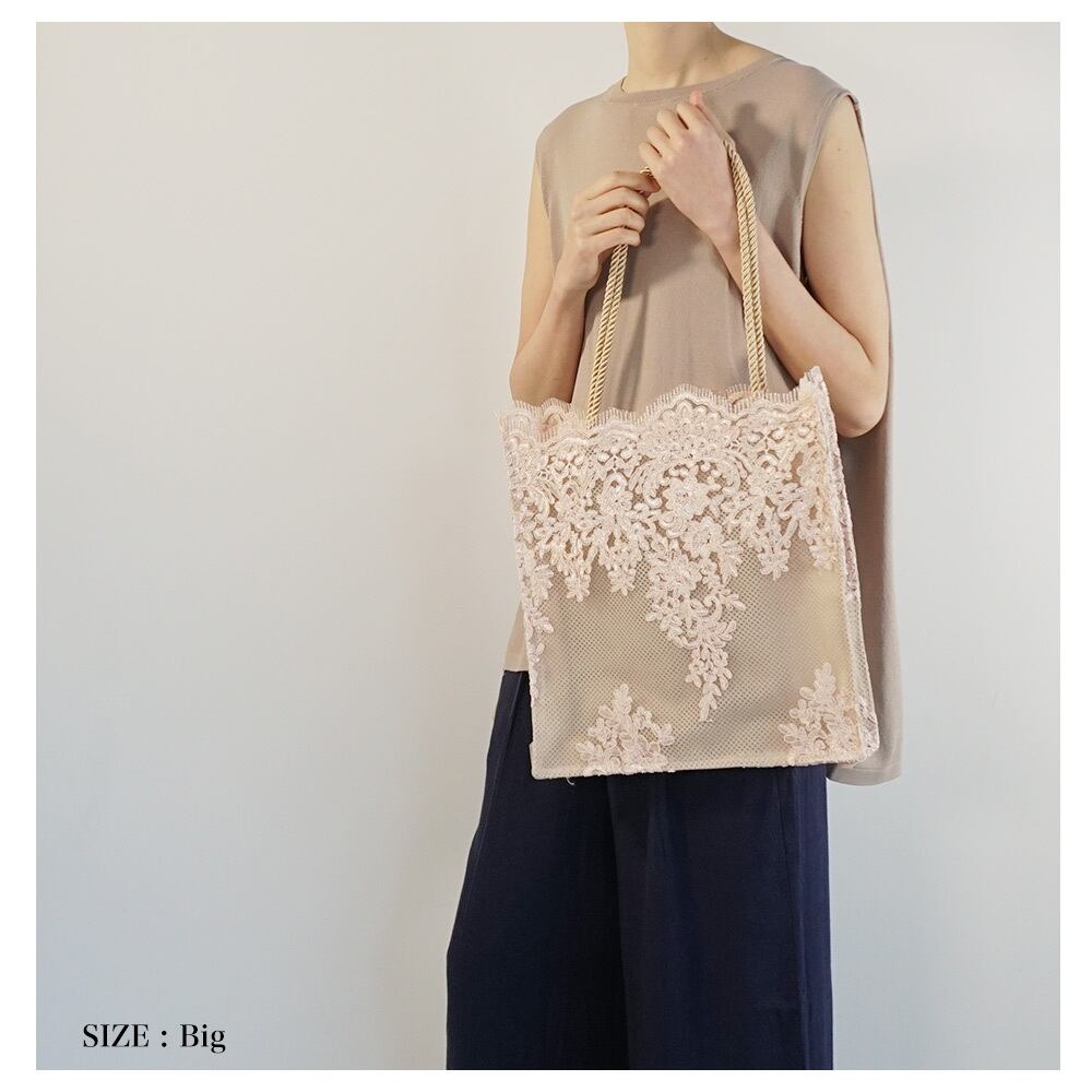 選べる２サイズレーストートバッグ Fashfren ファッシュフレン 30代からの女性のためのオフィスカジュアル