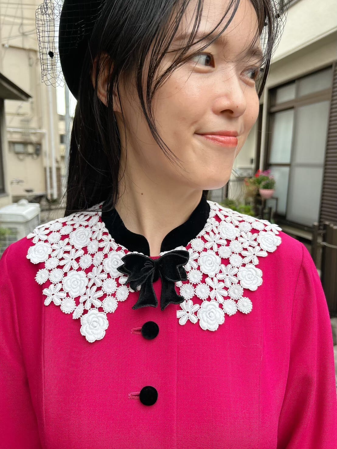 ヴィンテージクラシカルフューシャピンクワンピース | シオヤ