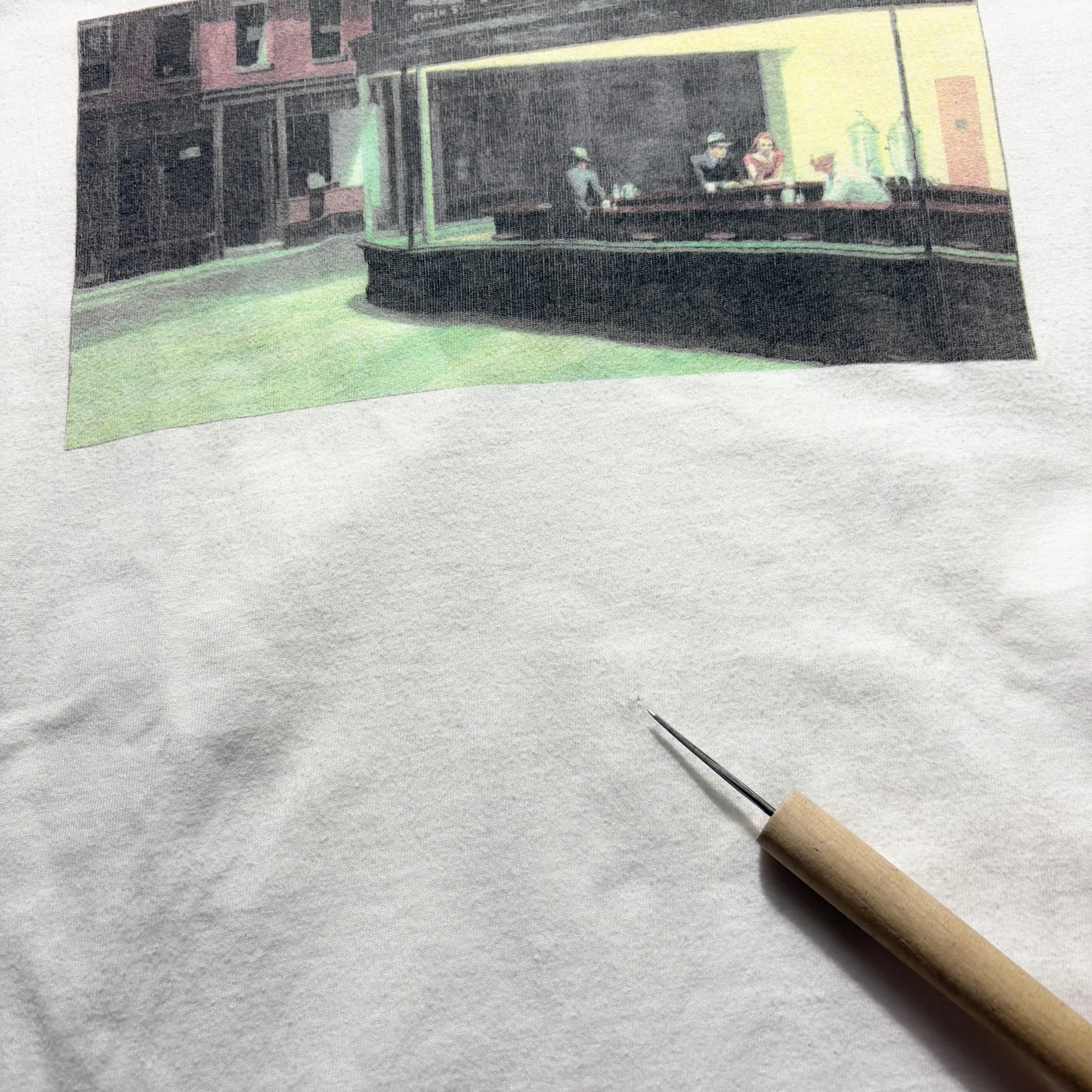 vintage 1995's EDWARD HOPPER art tee “Nighthawks” | NOIR ONLINE