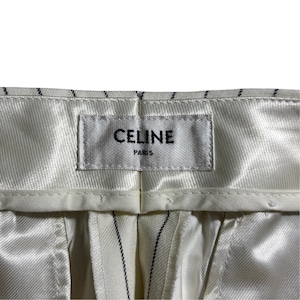CELINE stripe wool slacks