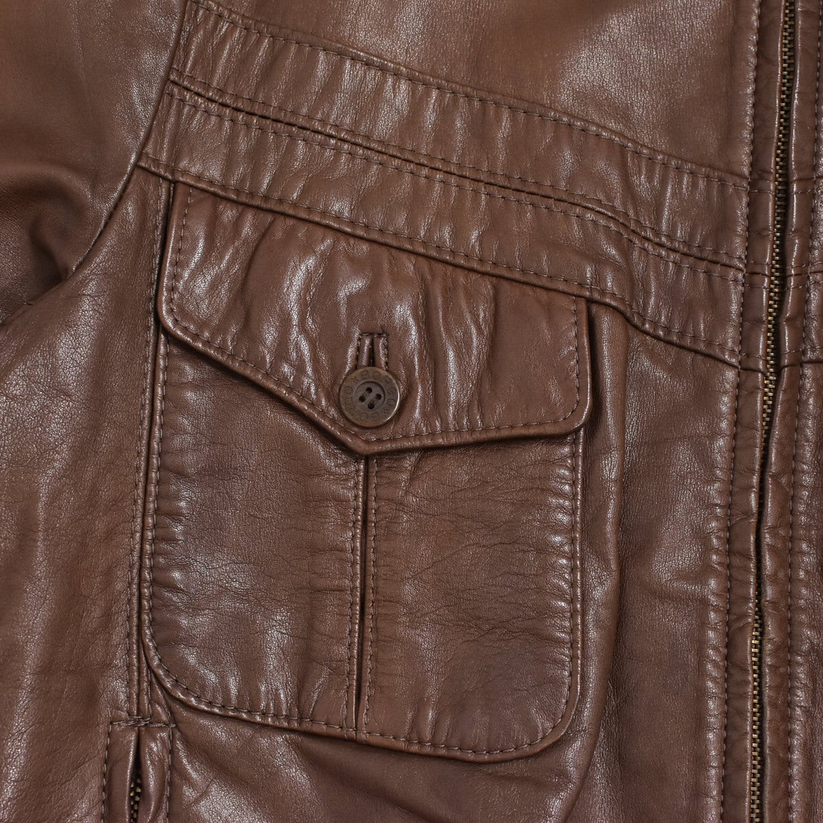 80~90s BORGO オールドデザイン 襟付き シングルレザー 80~90s BORGO オールドデザイン 襟付き シングルレザー