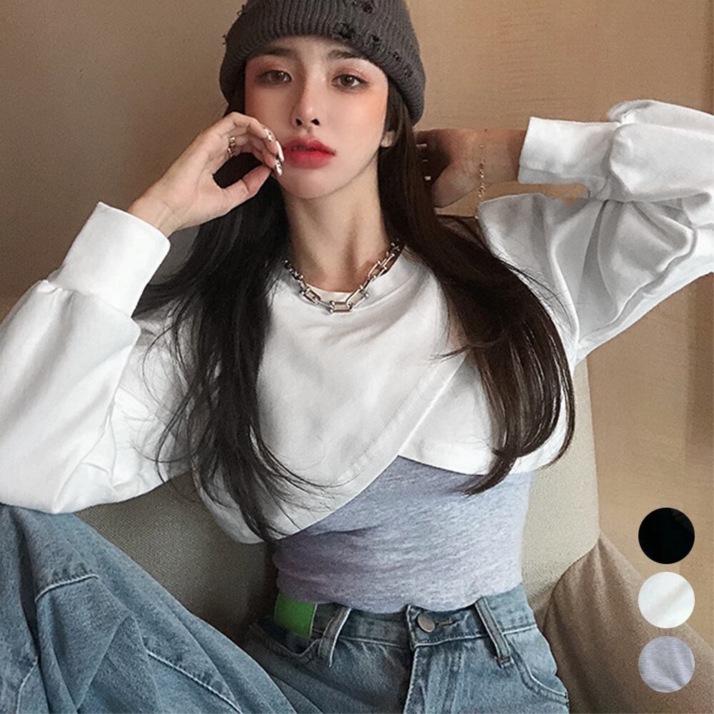 Tシャツセットアップ 韓国風お洒落 春秋