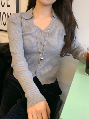 【即納】stretch lib knit sweater  / gary