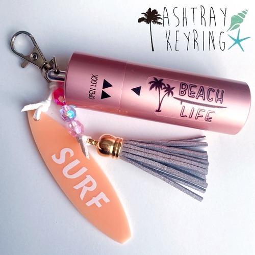 海を感じる 携帯灰皿キーホルダー ★ピンク★ California  ヒトデ アイコス タバコ iQOS