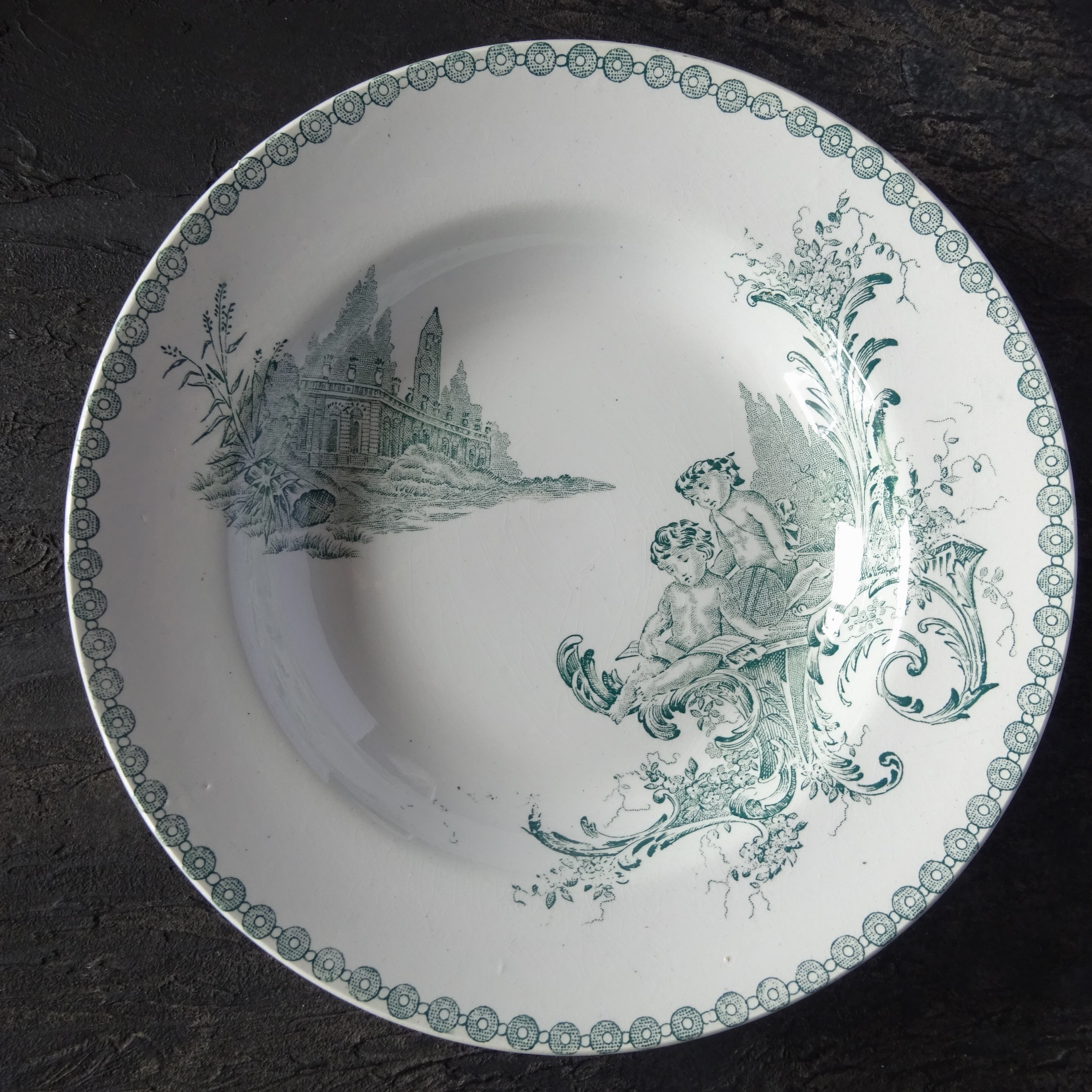 【 Épuisé 】Saint Amand modèle《TRIANON》assiette creuse (A)