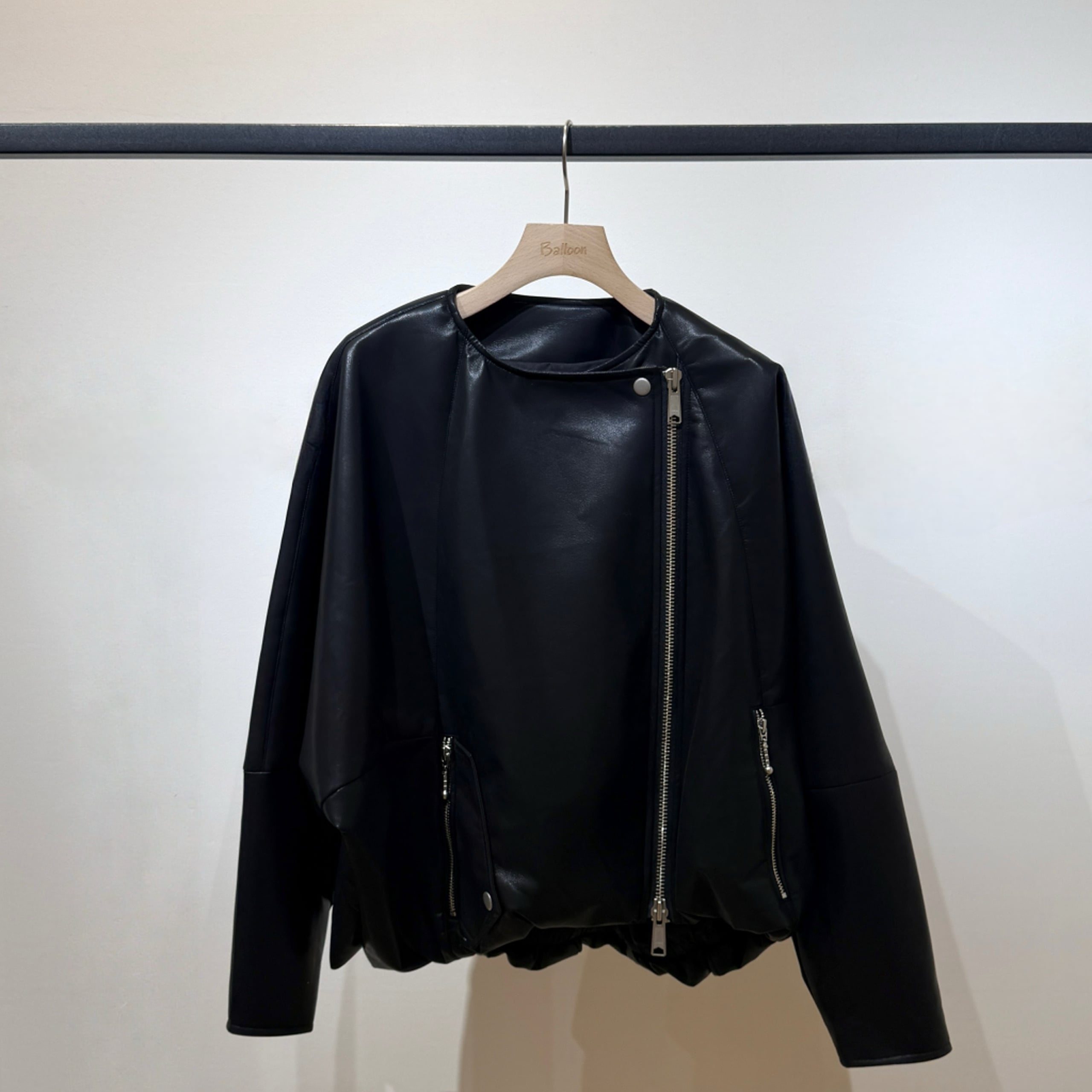 限定店舗】ノーカラーライダースジャケット | トワミーオンラインショップ