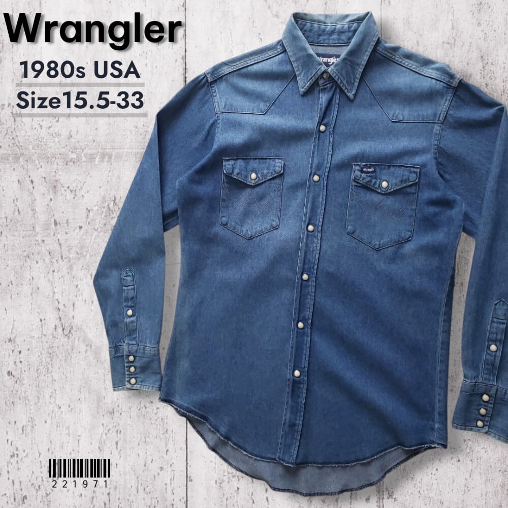 送料無料 Wranglerラングラー□良品 1980s vintage USA製 70127MW 長袖