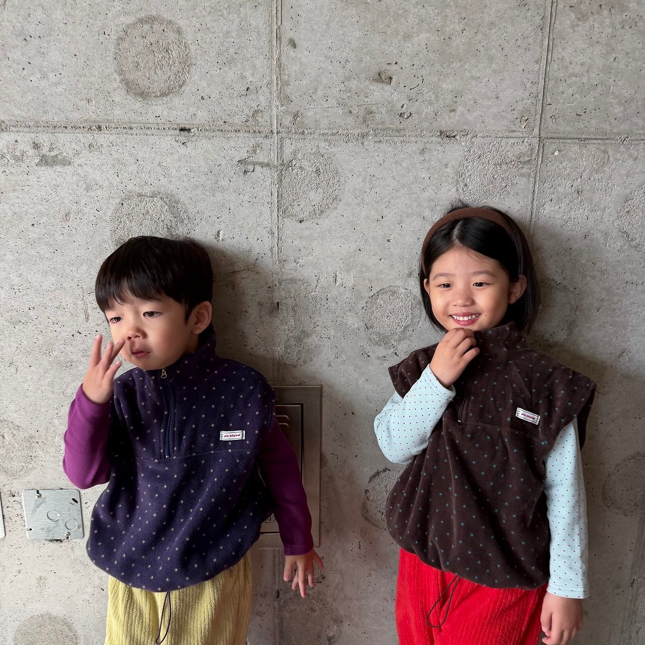 PIE［取寄］dot fleece vest 26winter