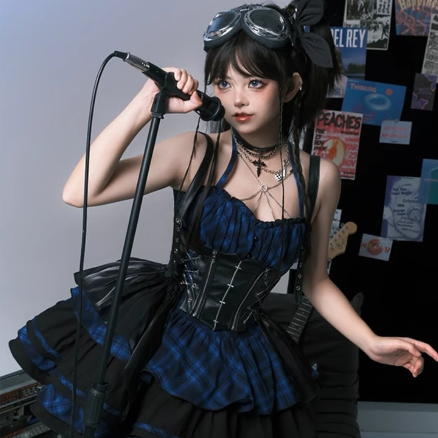 ゴスロリ アイドル 衣装 アイドル衣装 3点フルセット キラキラ×ライブ向け｜WithU | ゴスロリ