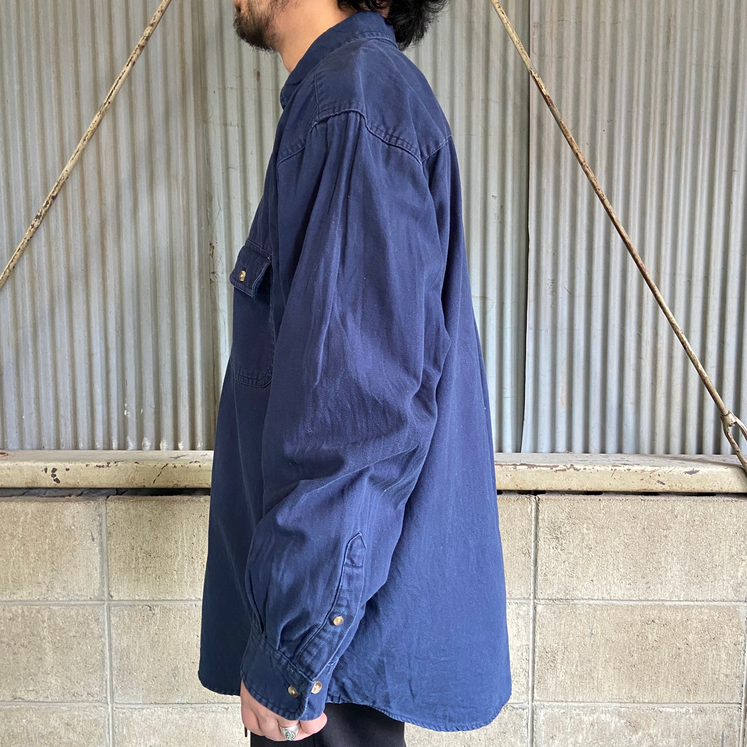 90年代 OLD GAP オールドギャップ 無地 コットン 長袖シャツ メンズL