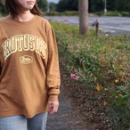 D&S L/S COTTON T-SHIRTS / キャメル