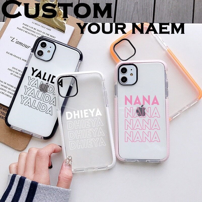 カスタム 名前入れ iphoneケース クリアケース 透明 イニシャル iphone