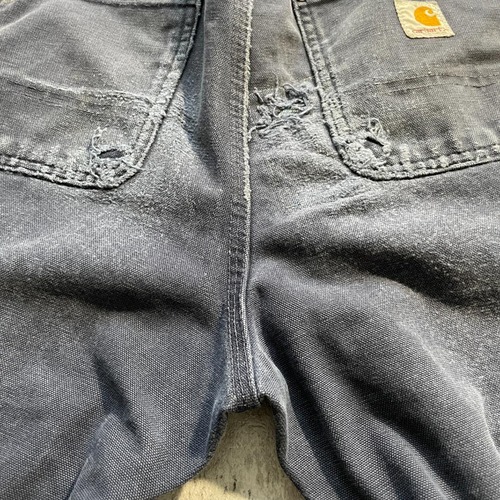 メキシコ USA生地製 ブラック ダブルニー Carhartt 30×32 詳細写真19