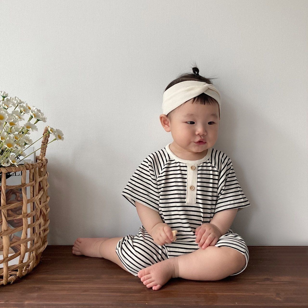 [Moran bebe] Mono Bodysuit / [모란] 모노슈트