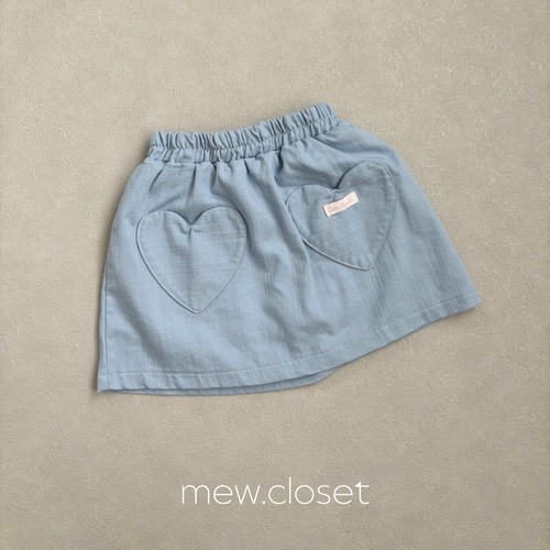 【即納】LALALAND / heart mini skirt