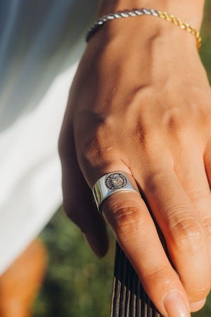 S925 thick chain ring【SILVER】r15