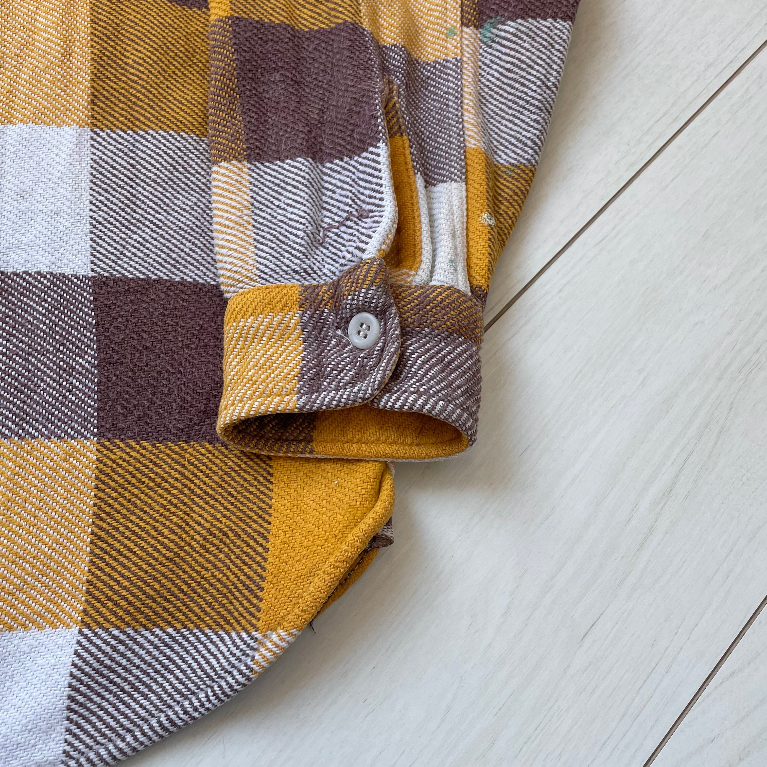 sizeM 60s レアカラー PILGRIM マチ付き ビンテージ ヘビーネル  