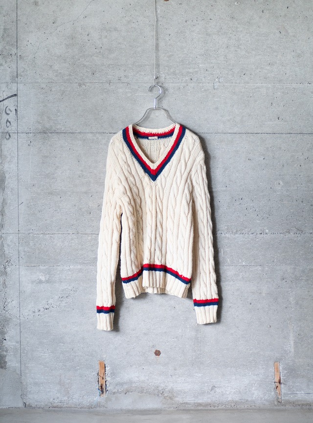 "JOHNNY LEWIS" 1980s Tilden knit