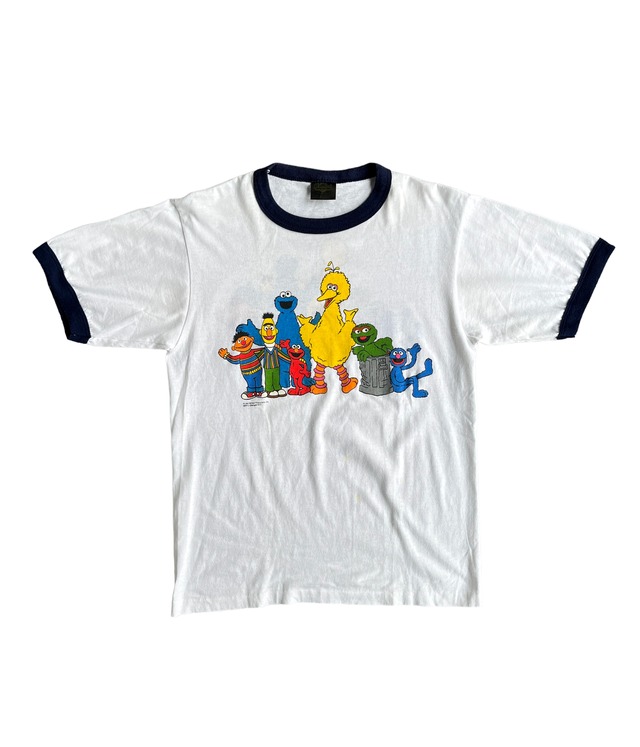 Vintage 90s M Ringer T-shirt -Sesame Street-