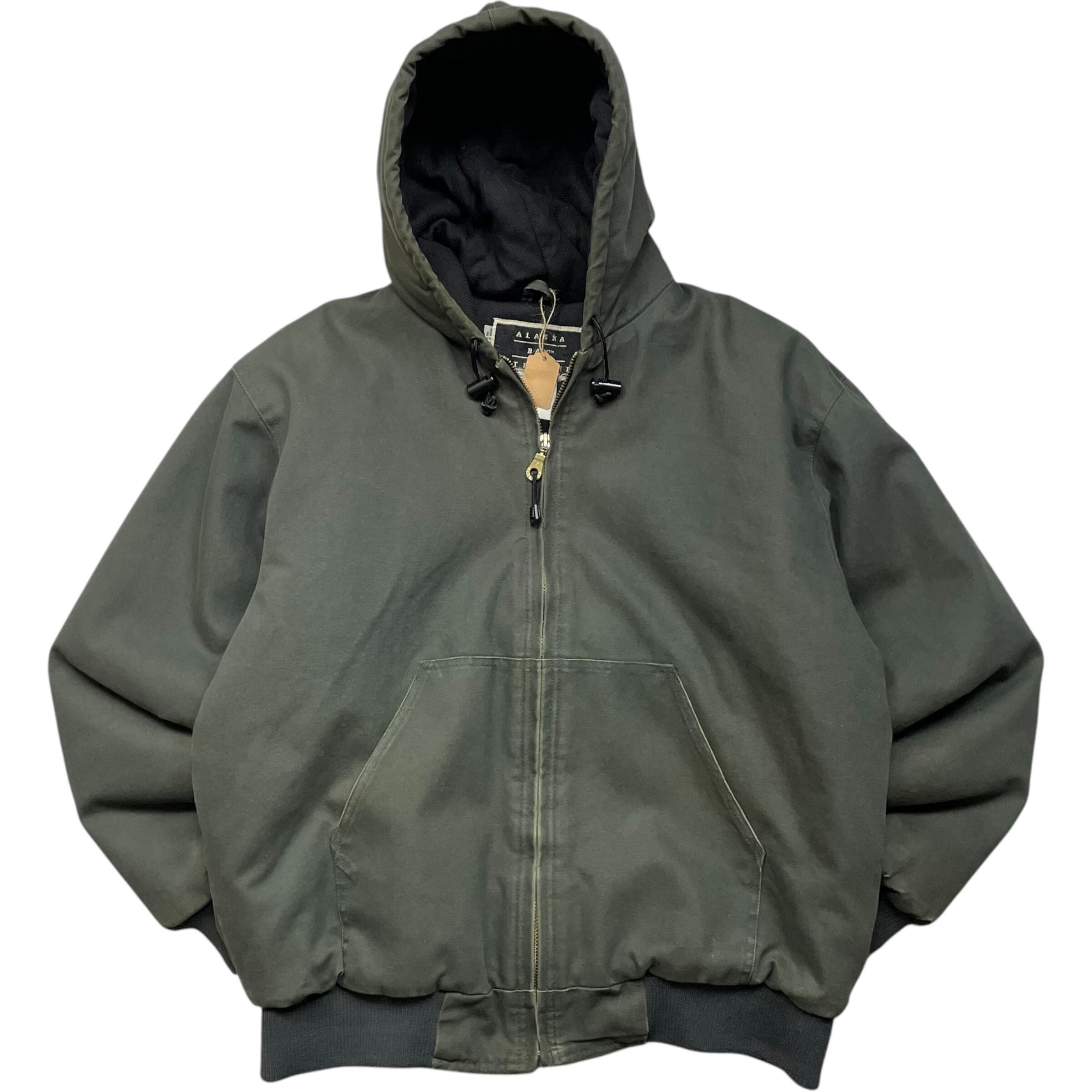 《L》 ALASKA BAY OUTFITTERS ダックジャケット アクティブジャケット 無地 モスグリーン 裏メッシュ no.5706