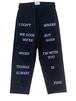 CC EMBROIDERY PMA PANTS　-BLACK-