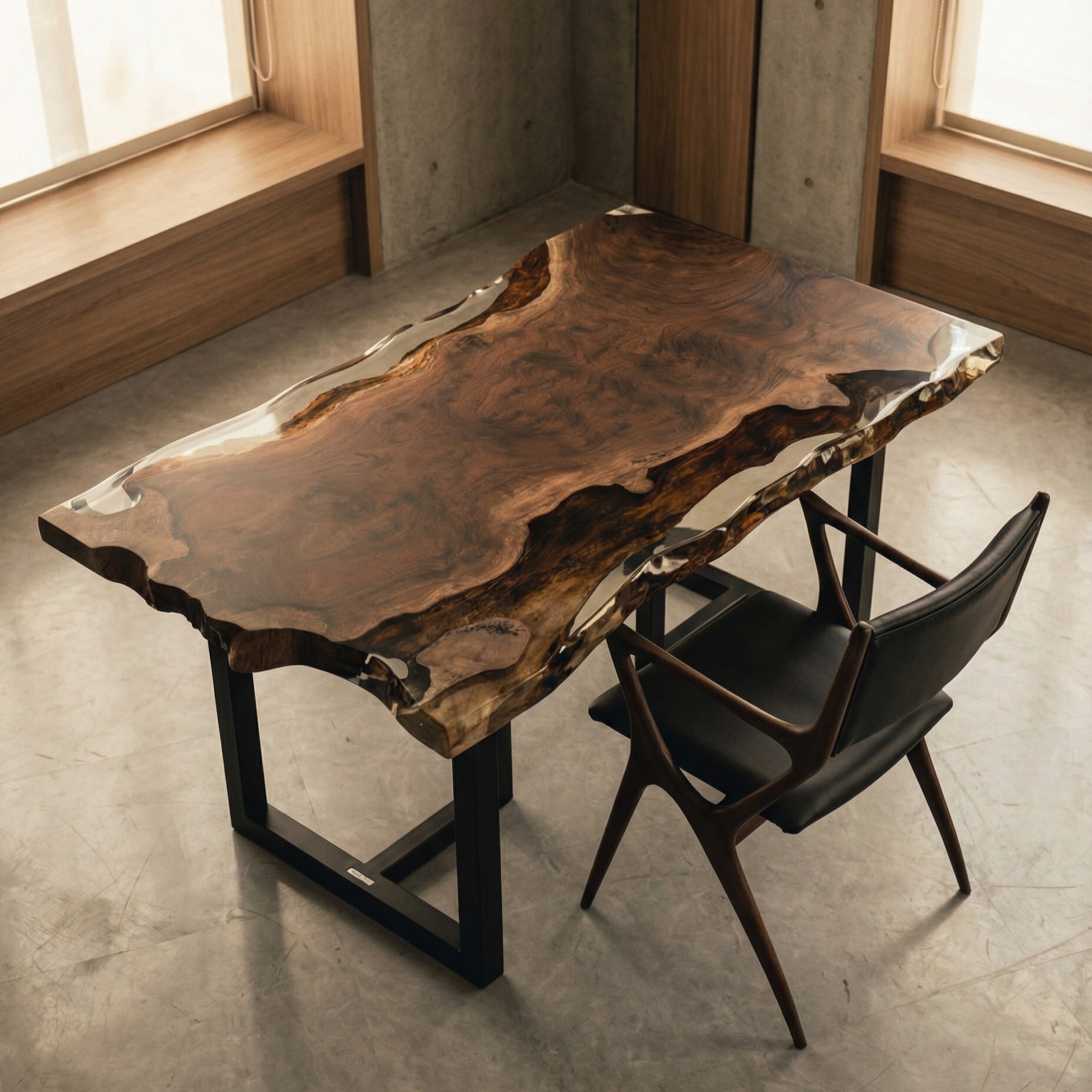 Premium】クラロウォールナット_1415×900‐800×50_青山店_テーブル天板