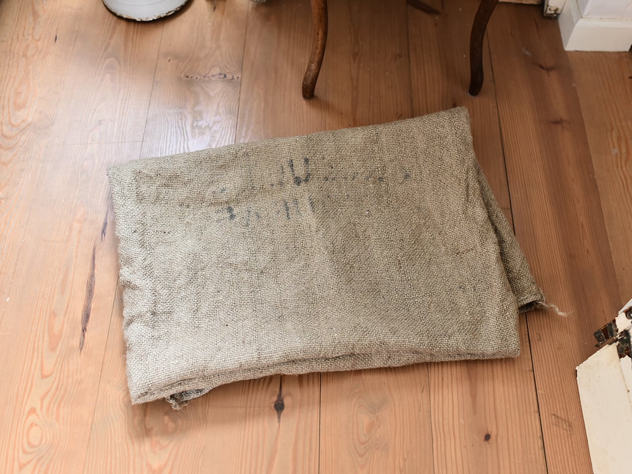 コーヒー豆が入っていた大きな麻袋 *アンティーク