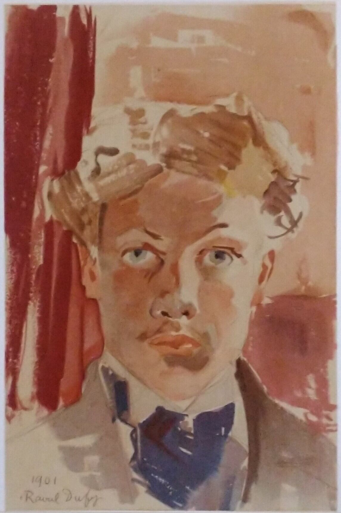 Baラウル・デュフィのリトグラフ自画像