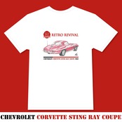 Chevrolet Corvette Sting Ray Coupe T-Shirts |シボレーコルベット スティングレイクーペ