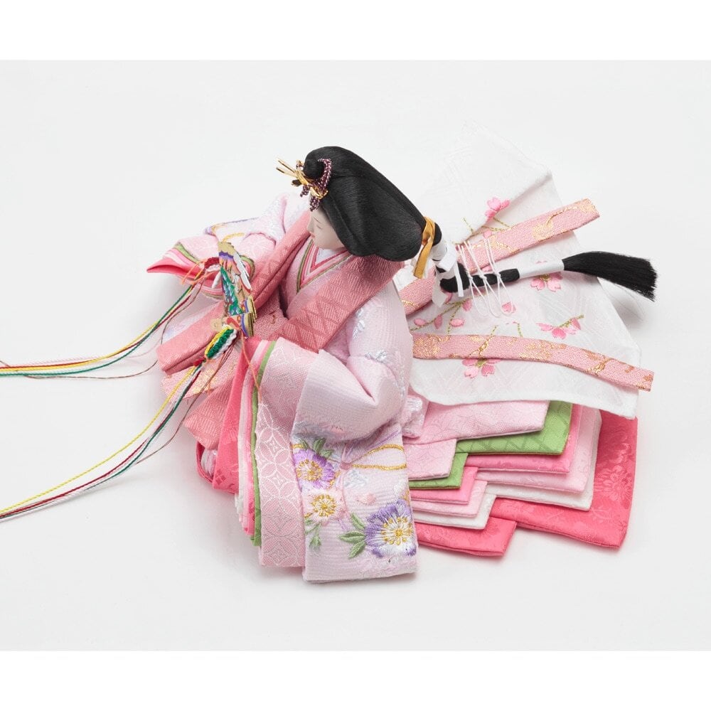 東京久月 雛人形うさぎ付親王飾り収納セット・間口約45×奥行約27