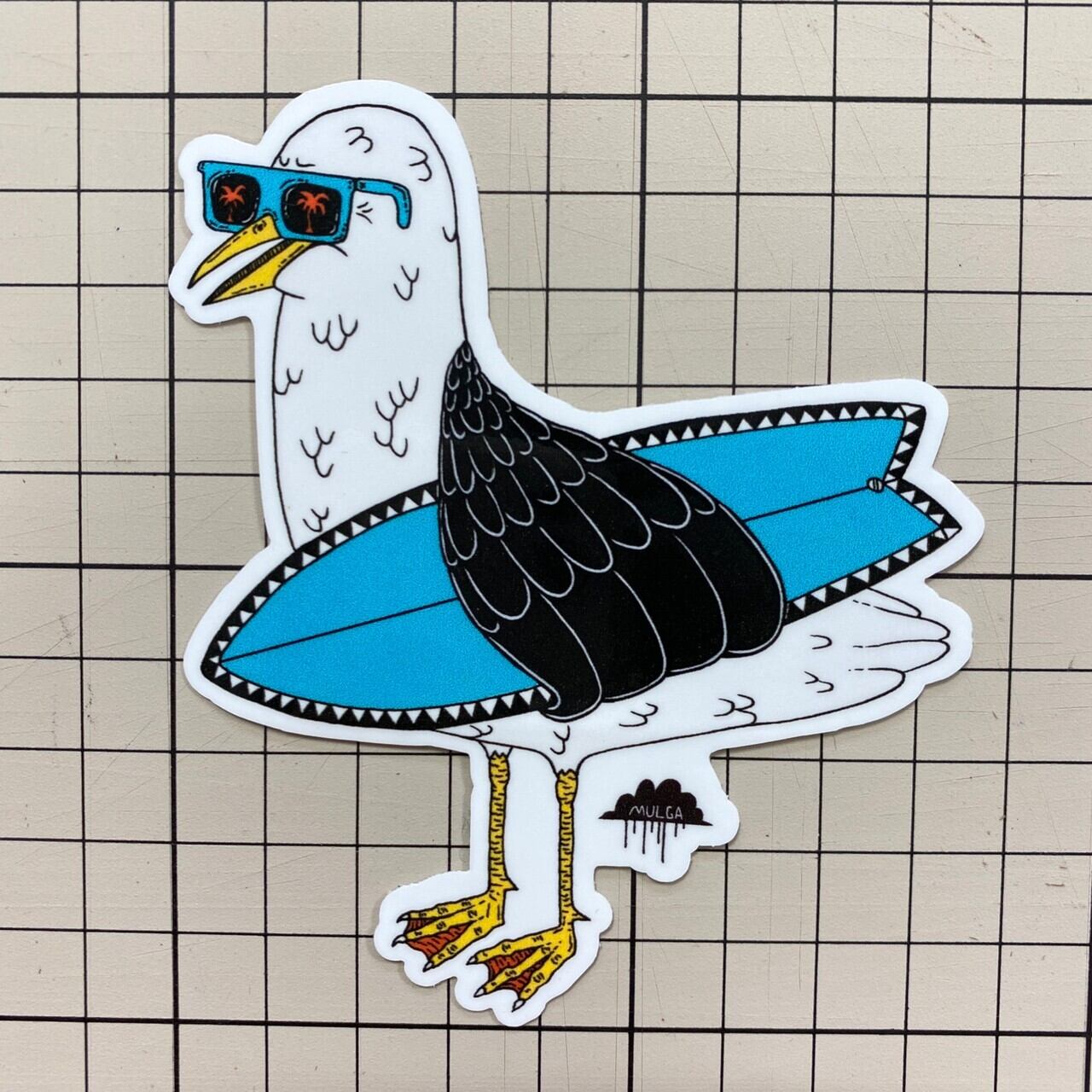ステッカー/S-S-12_Sammy the Seagull | MULGA THE ARTIST ASIA