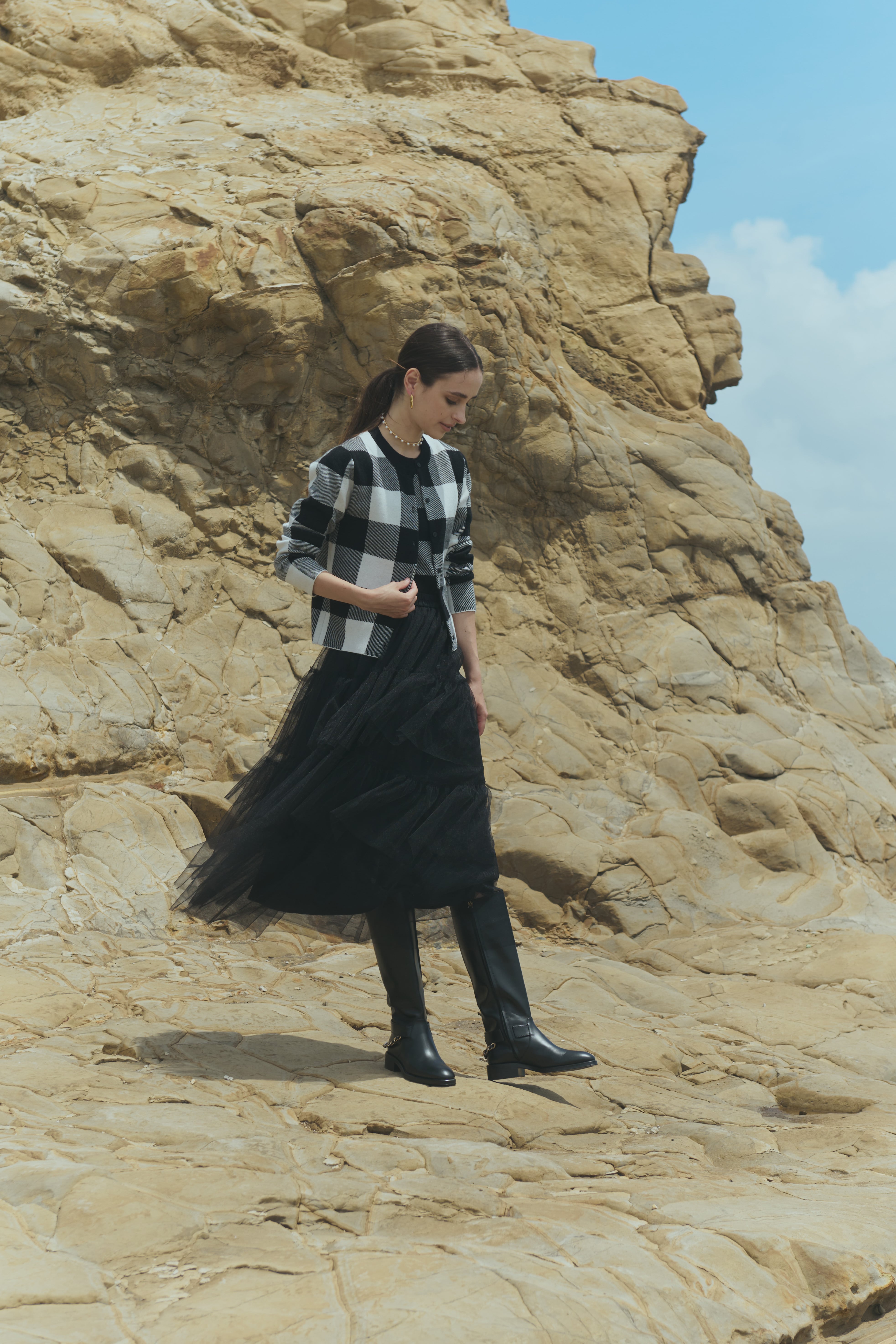 Tulle tiered skirt | Bluelea