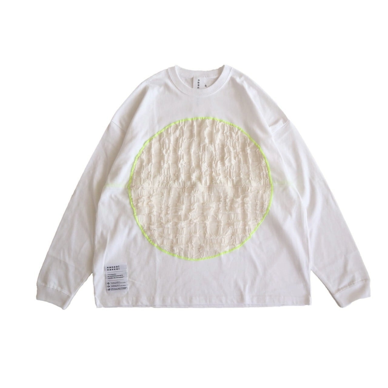 nancoinancoi ○long sleeve tee / white | portsidelaboratory STORE nancoinancoi ○long sleeve tee / white | portsidelaboratory STORE