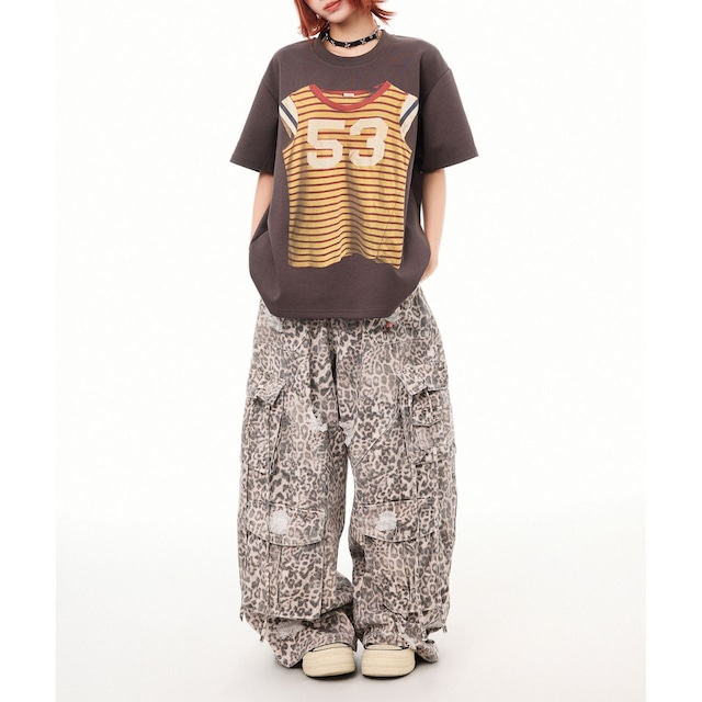スポーツミックストップスグラフィックTシャツ 3col R02435