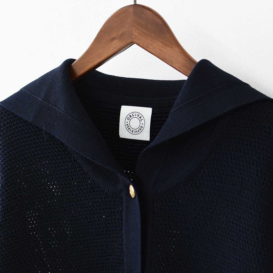 ORCIVAL [オーチバル・オーシバル] W Sailor Collar Knit Cardigan [OR