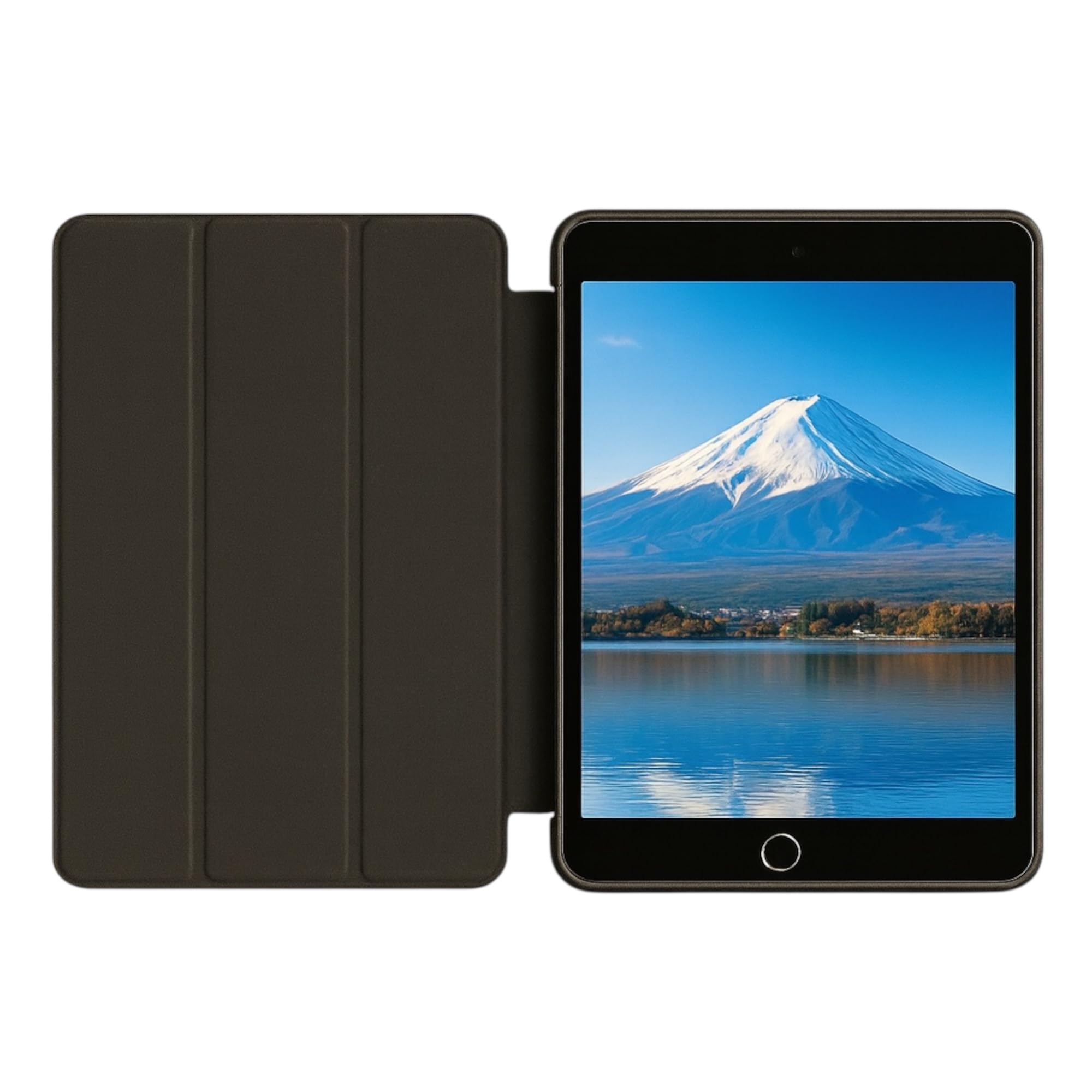 iPad Mini 保護 ケース 1 2 3 4 5 世代 オートスリープ/ウェイク スタンド TPU カバー ブラック