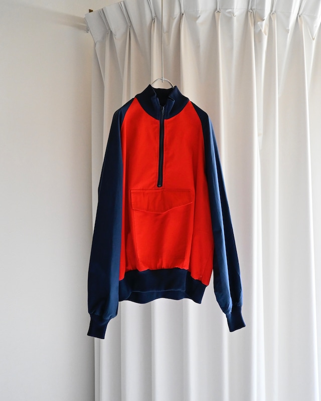 【VINTAGE】red zip top