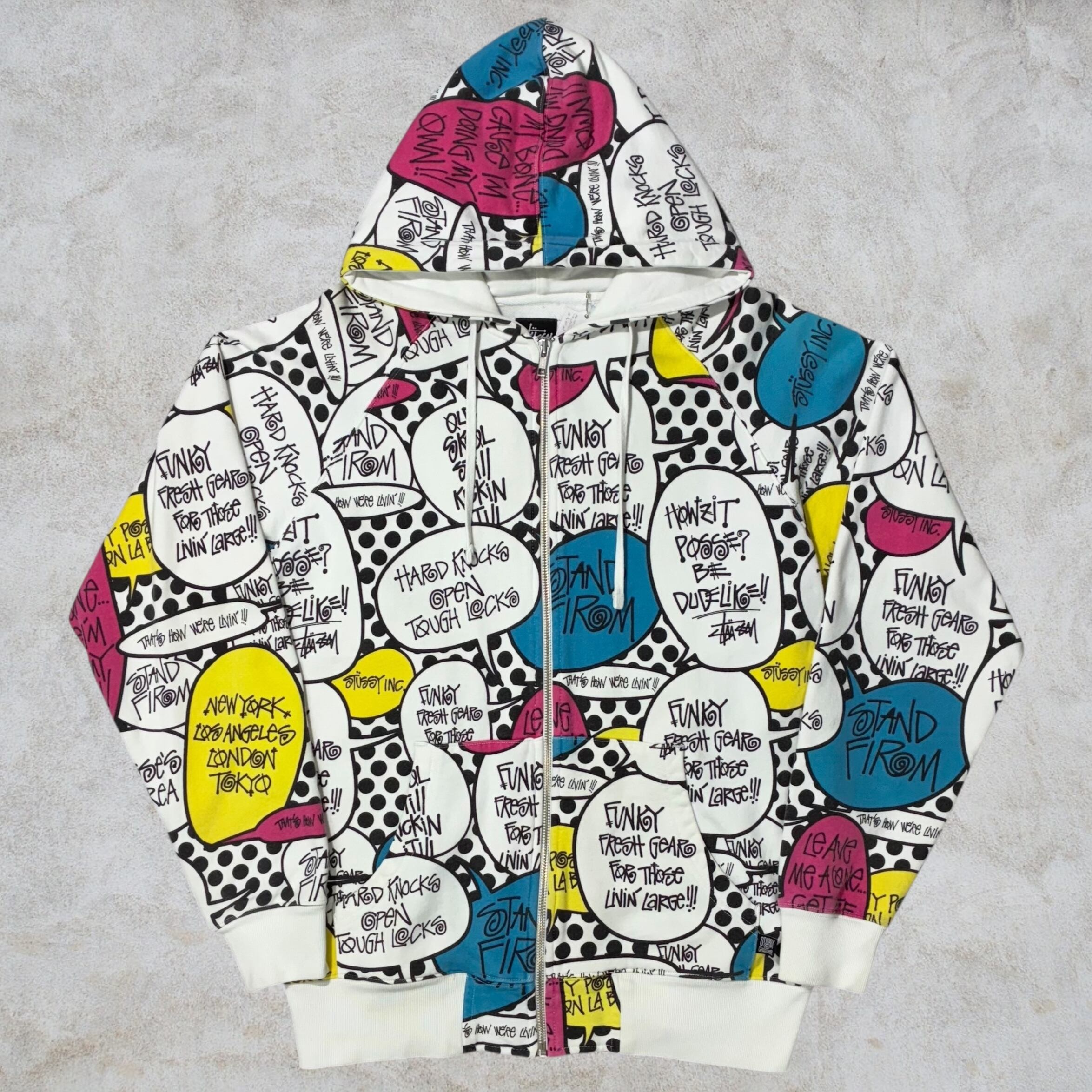 H*N様 【00's】レアold stussy Design Full Zip 00's old stussy Design Zip Hoodie 【Roots店】 | curb