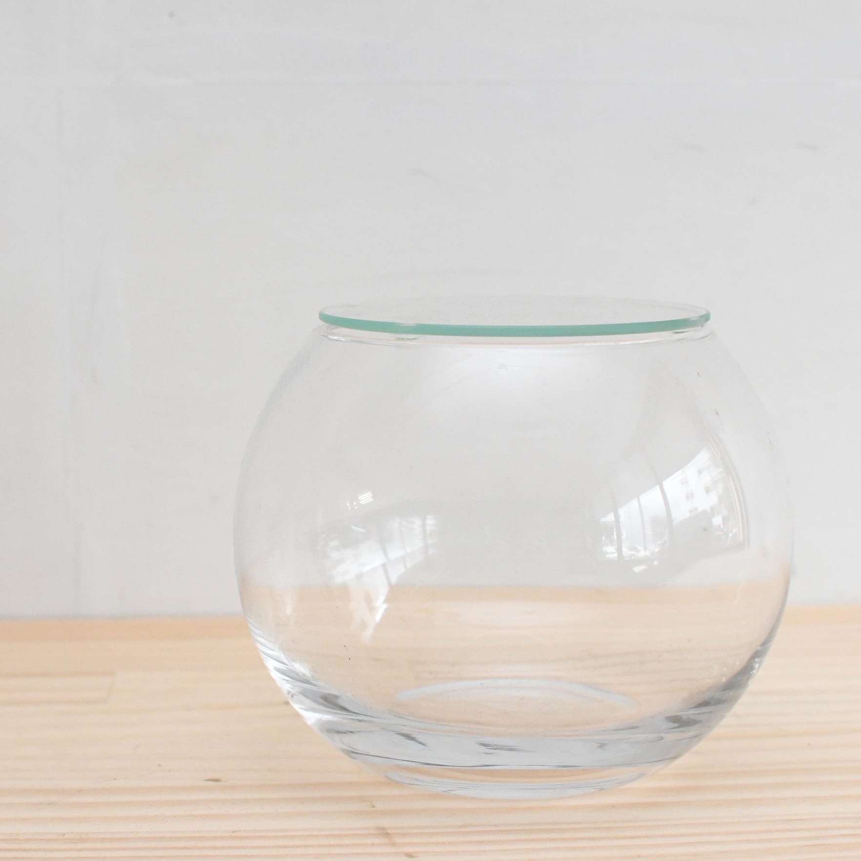 ガラス容器】インテリアボールL（口径100xh115mm） ◇適度な通気で