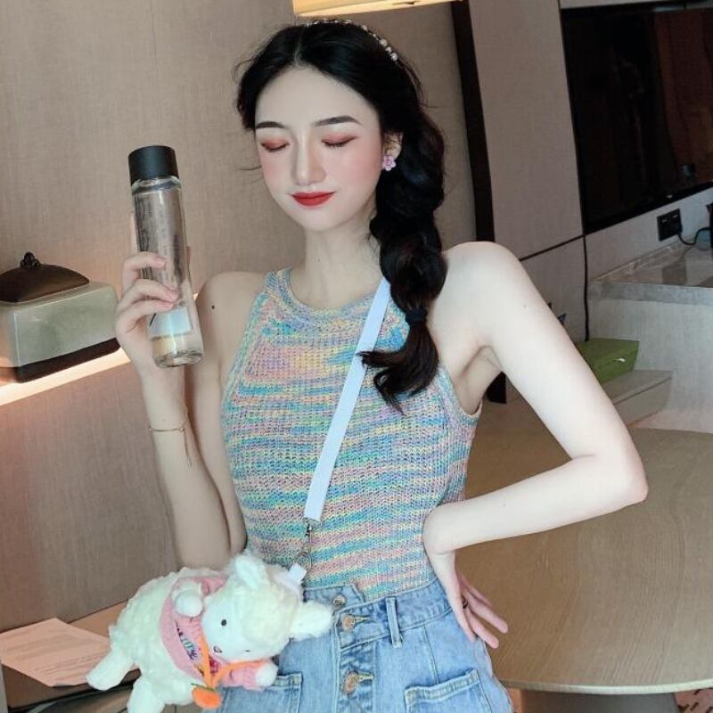 スタイルホルタースリムショートニットジャケット レディース ハンチェンe64594923040