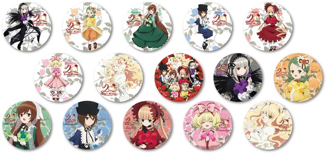 ローゼンメイデン】描き下しKVイラスト缶バッジ（ランダム販売：全15種