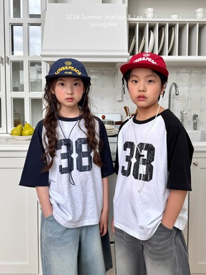 [Matilda&Lee] 38-Color Block Raglan Tee / [마틸다앤리] 38배색나그랑티