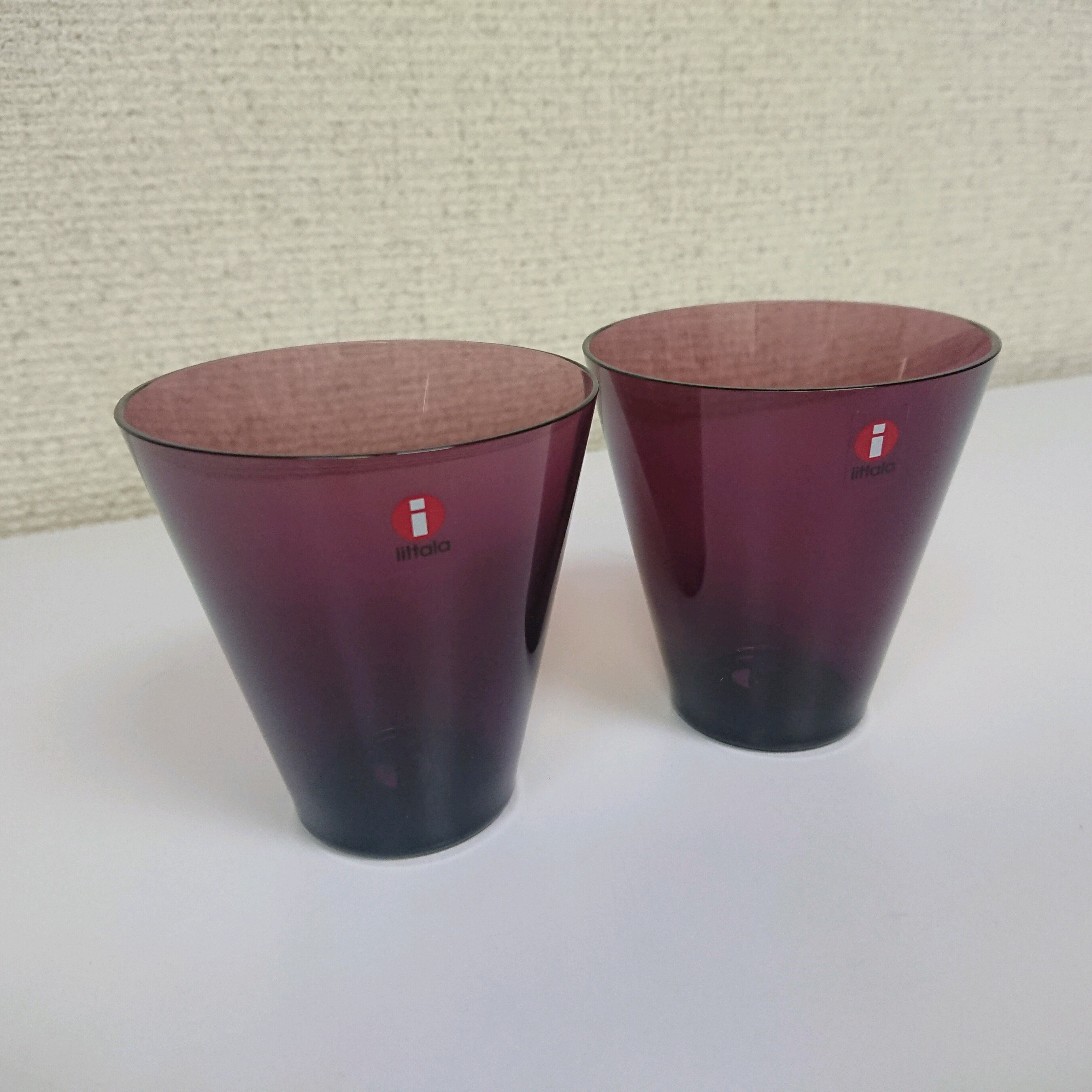 iittala/イッタラ Kartio/カルティオ マウスブロー タンブラーSET ディープライラック 200ml 未使用 廃盤 カイ･フランク |  coshiki