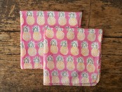 156ri049 Block Print Handkerchief b66