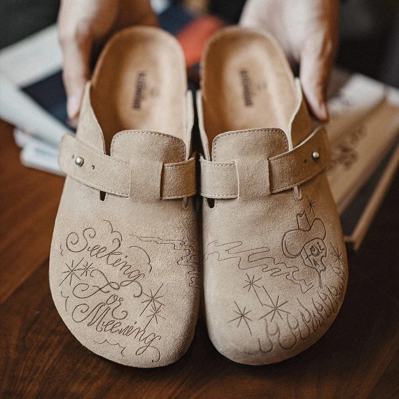 Suede Clog Sandal Shoes/ スエード クロッグ サンダル シューズ