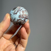 チョコレートラリマー*スフィア*250805-01*天然石*置き物*インテリアストーン